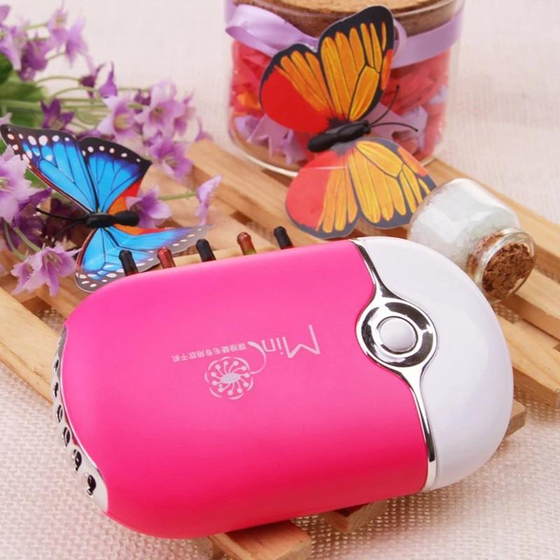Nouveau USB Mini ventilateur climatisation ventilateur USB ventilateur de charge cils sèche-cheveux 