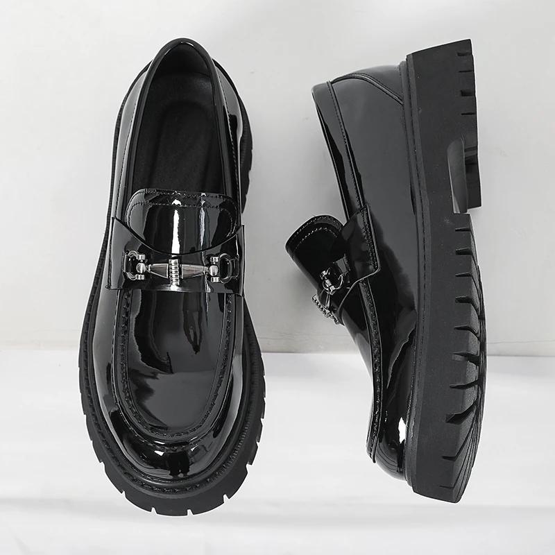 Mocassins en métal de style britannique pour hommes, chaussures de mariage à l'offre elles optiques,