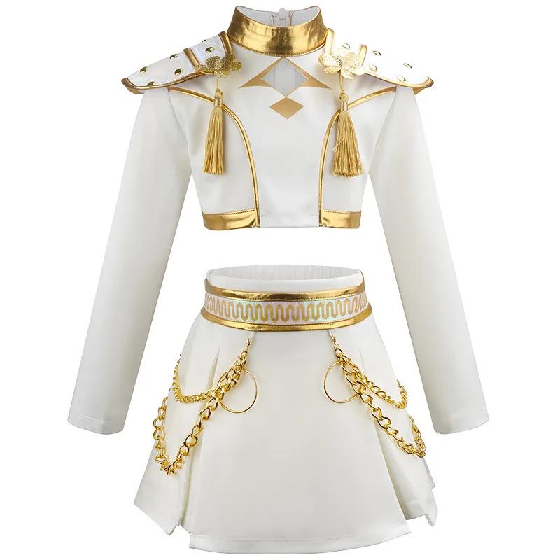 Costume Halloween K-POP chasseuse démoniaque Zoe Cosplay 3 pièces noir - Robe spectacle filles