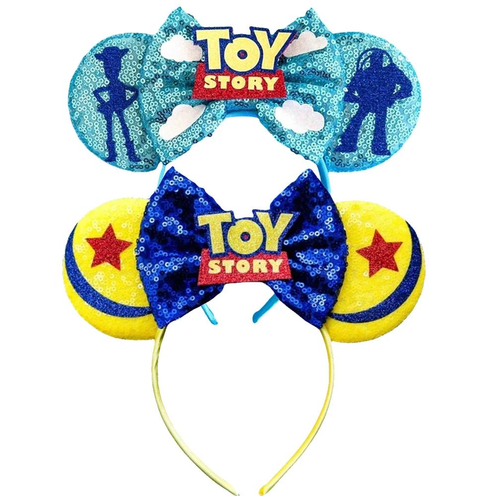 Bandeaux oreilles de Mickey Mouse pour femmes, accessoires pour cheveux, bandeau Toy Story pour fill