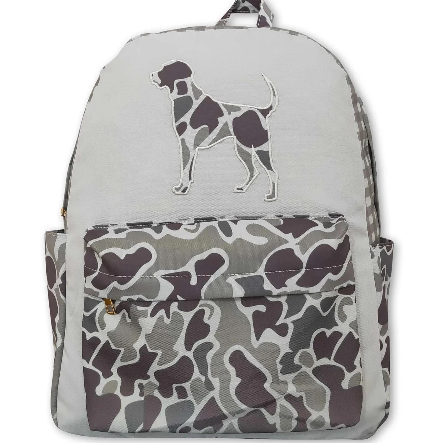 Sac à dos camouflage pour enfants et garçons, idéal pour la chasse au chien, avec fermeture éclair