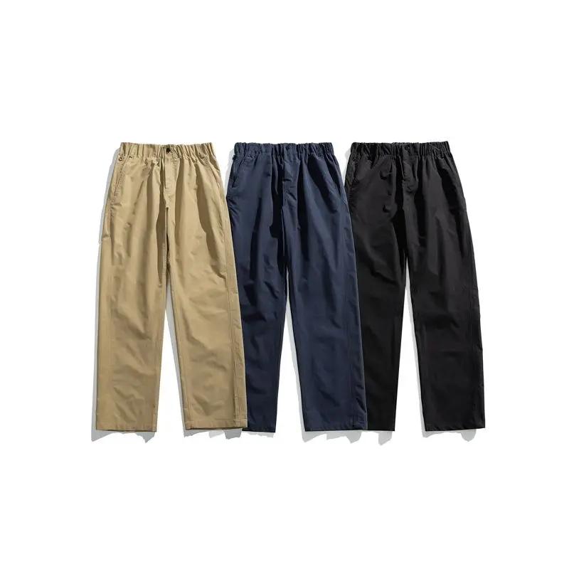Pantalon cargo fin d'été pour hommes, pantalon fuselé décontracté avec poches zippées, pantalon stre