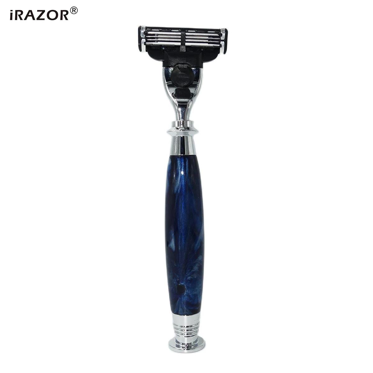 iRAZOR Mach 3 rasoir de sécurité manuel pour hommes Compatible avec la marque universelle 3 couches 