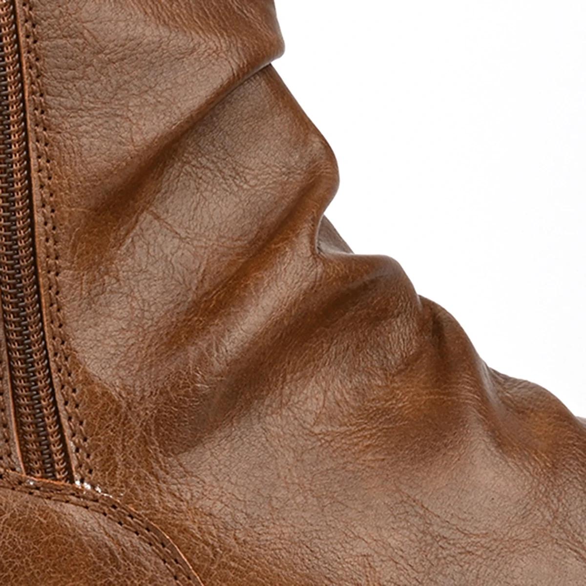 Bottes rétro à talons bas pour hommes, style britannique, décontracté, 03