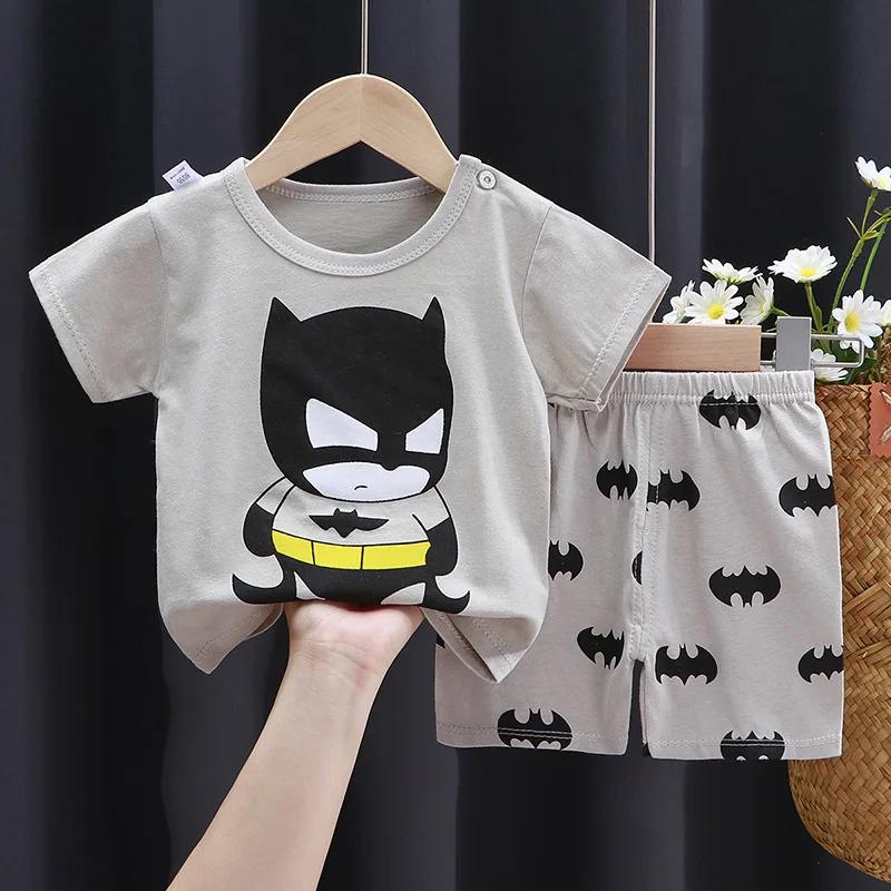 Ensembles de vêtements pour enfants garçons dessin animé imprimé t-shirt Simple mode t-shirts Shorts