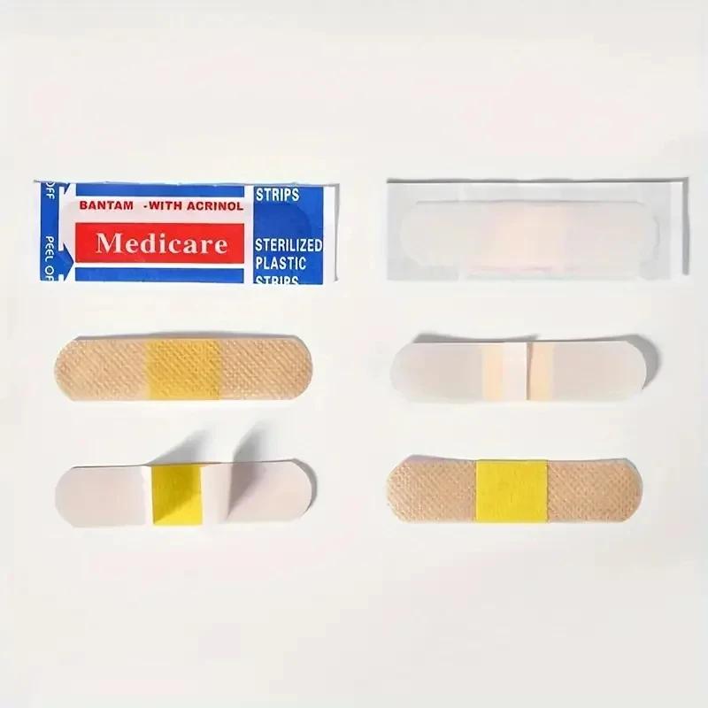 Patchs imperméables pour pansement, 100 pièces, bande de premiers secours, pansement en plâtre auto-