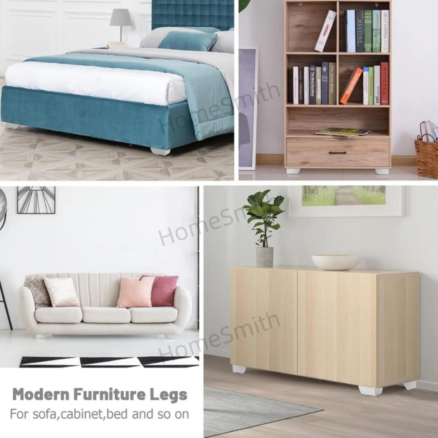 4 pièces bricolage pieds de remplacement ensemble pour meubles armoire pieds en métal canapé-lit bur