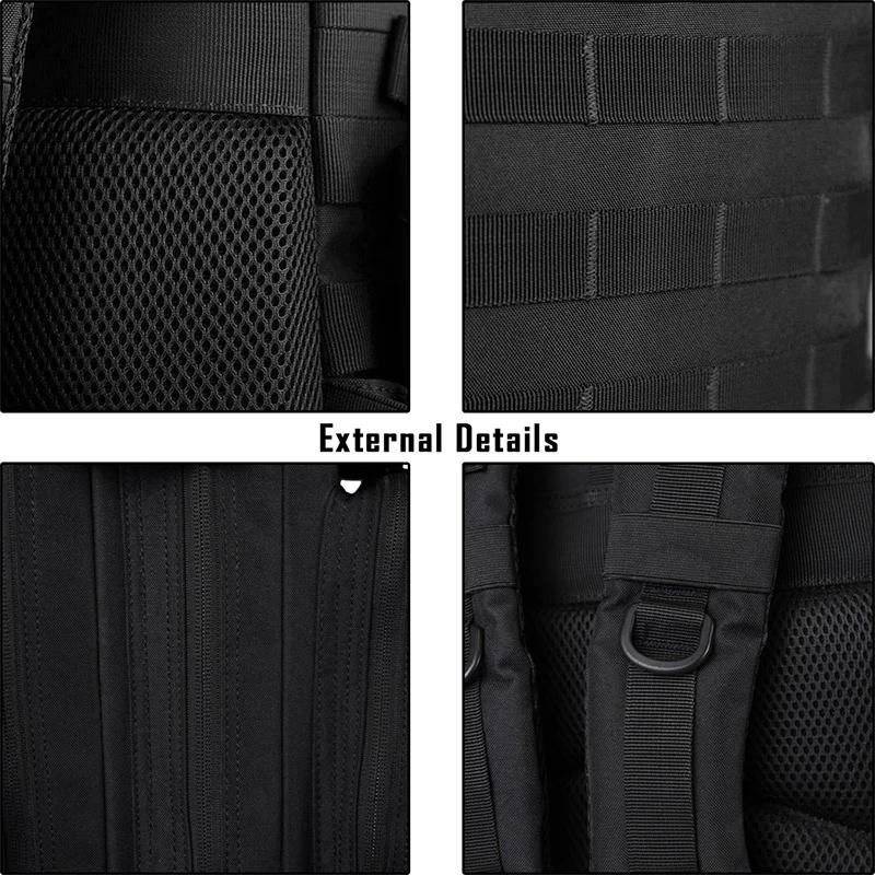 25L 35L 45L sac à dos tactique pour hommes Sports de plein air voyage salle de sport randonnée Bug O