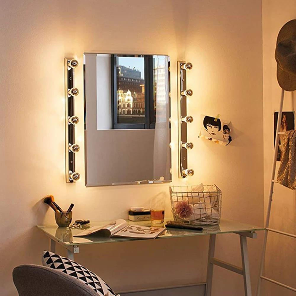 Ampoule LED Vintage à Pointe Argentée, Demi Chrome, Lampe Décorative, 40W, Filament Égal, Miroir, E1