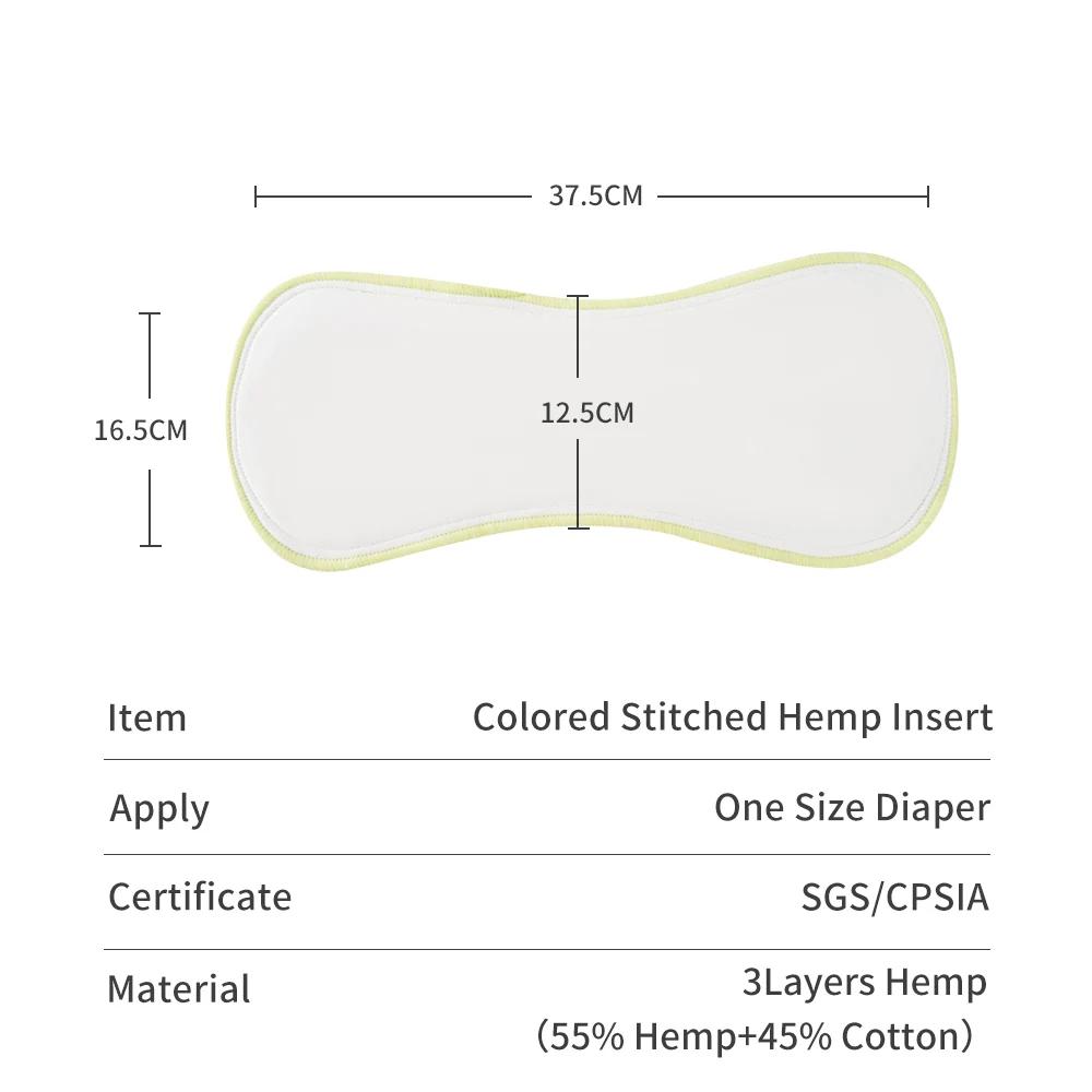 Elinfant – toutes sortes d'insertions de couches en coton de bambou, microfibre de bambou, charbon d