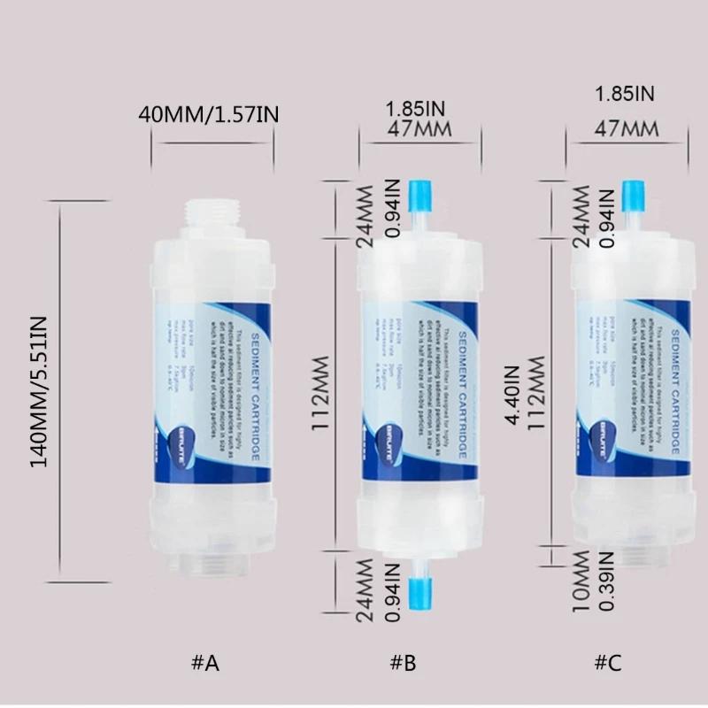Cartouche filtre à eau pour sédiments, remplacement du système d'eau par osmose, débit maximum 30 lp