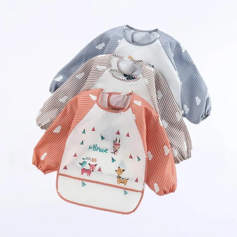 Bavoirs imperméables pour bébé de 0 à 3 ans, joli dessin animé coloré, pour nourrissons, manger des 