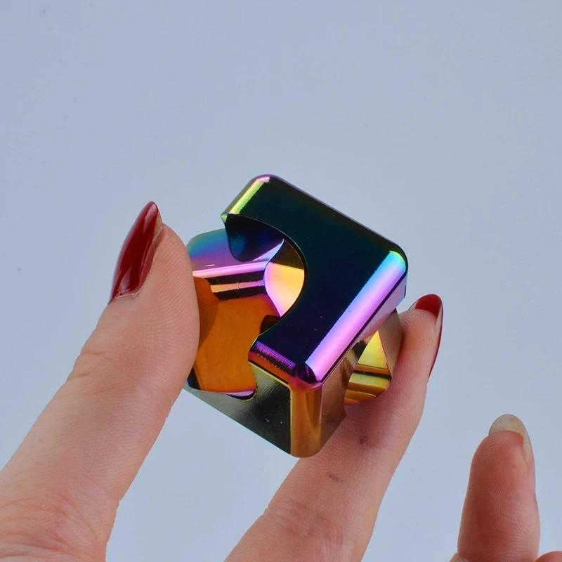 Cube de dés à décompression carré, Anti-anxiété, jouets du bout des doigts, Fidget Spinner, jouets d
