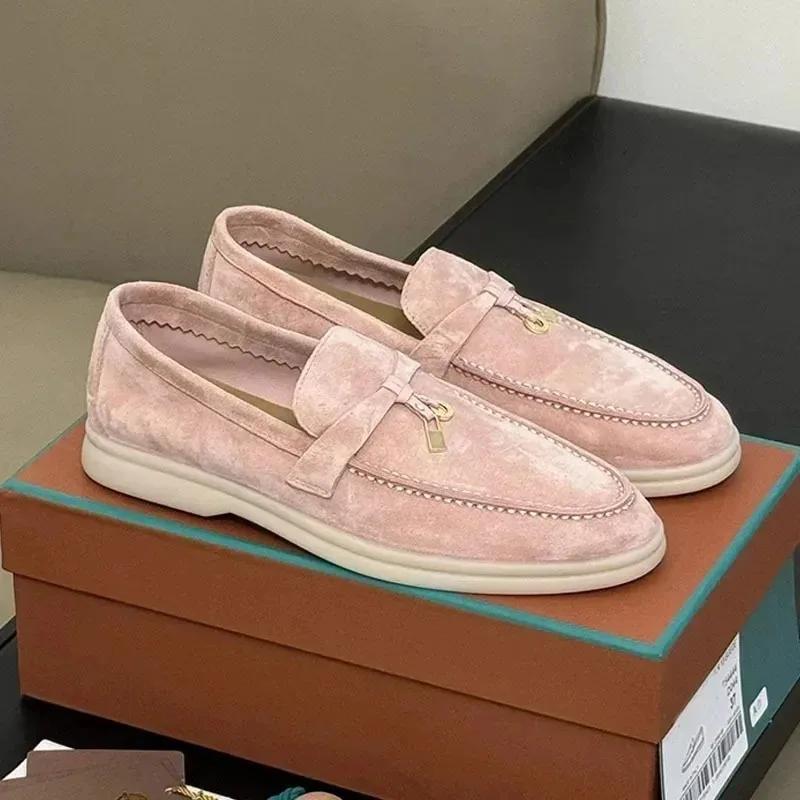 Chaussures Vintage décontractées à la mode, mocassins à talons plats pour femmes, chaussures plates