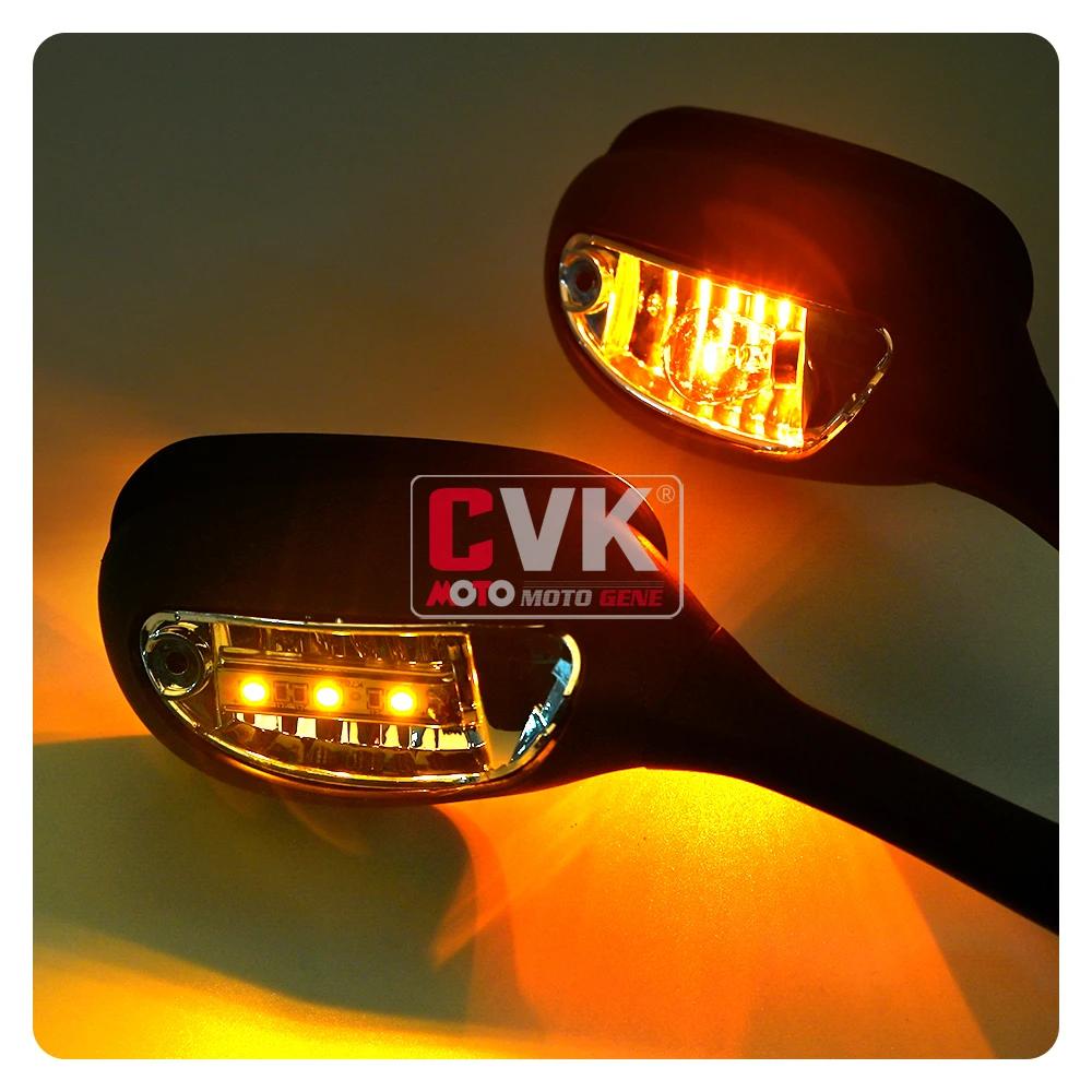 CVK miroirs rétroviseur inversé avec lumière pour Suzuki GSXR600 GSXR750 GSXR1000 K5 K6 K7 K8 2005 2