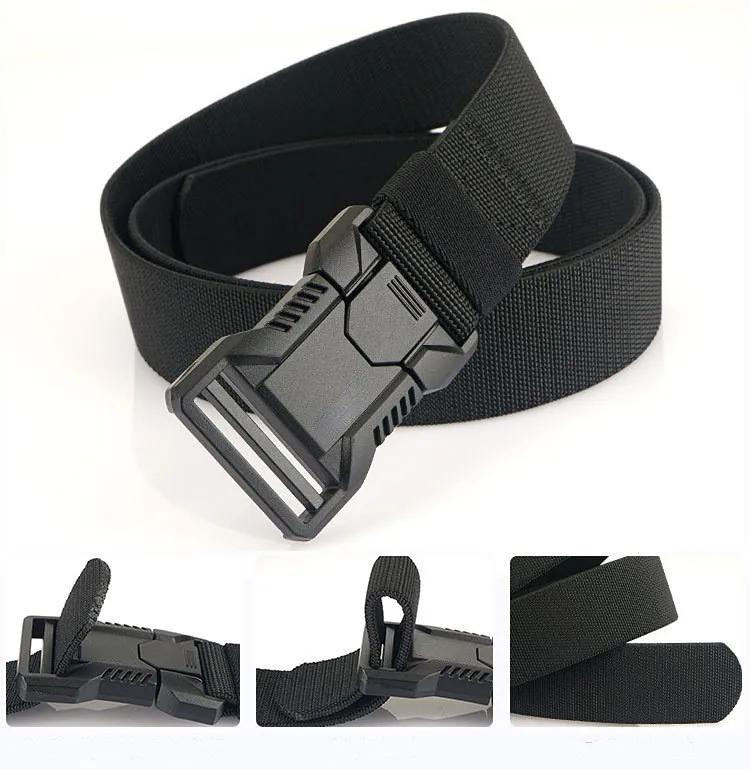 Véritable ceinture tactique à dégagement rapide, ceinture militaire d'extérieur en Nylon véritable s