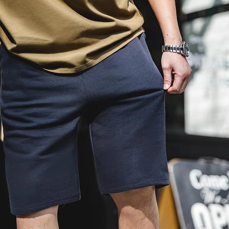 Maden-Short Vintage en Coton Gris pour Homme, Pantalon Court Décontracté, Taille artificiel astique,