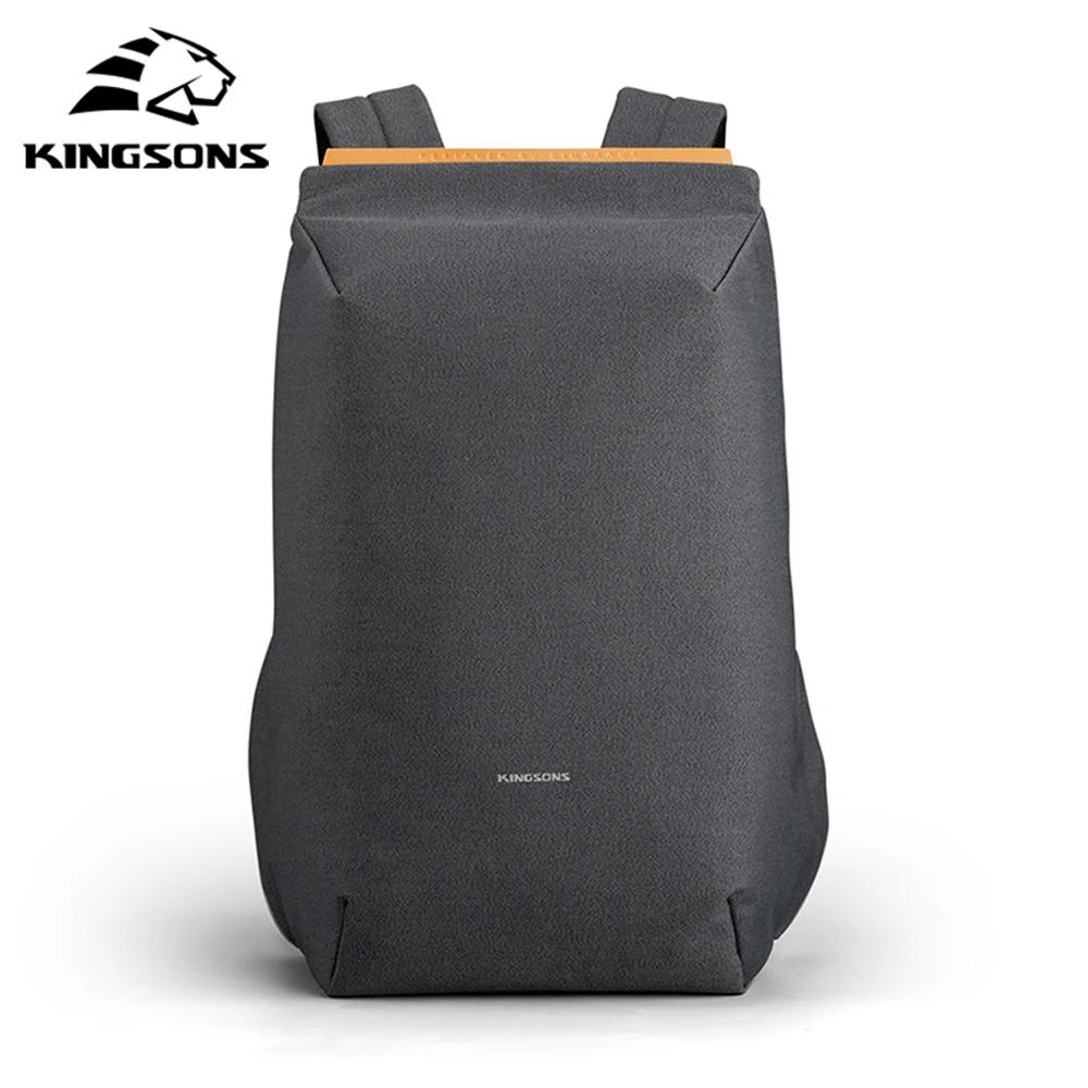 Kingsons 2025 nouveau USB charge sac à dos pour ordinateur portable 15.6 pouces sac d'ordinateur por