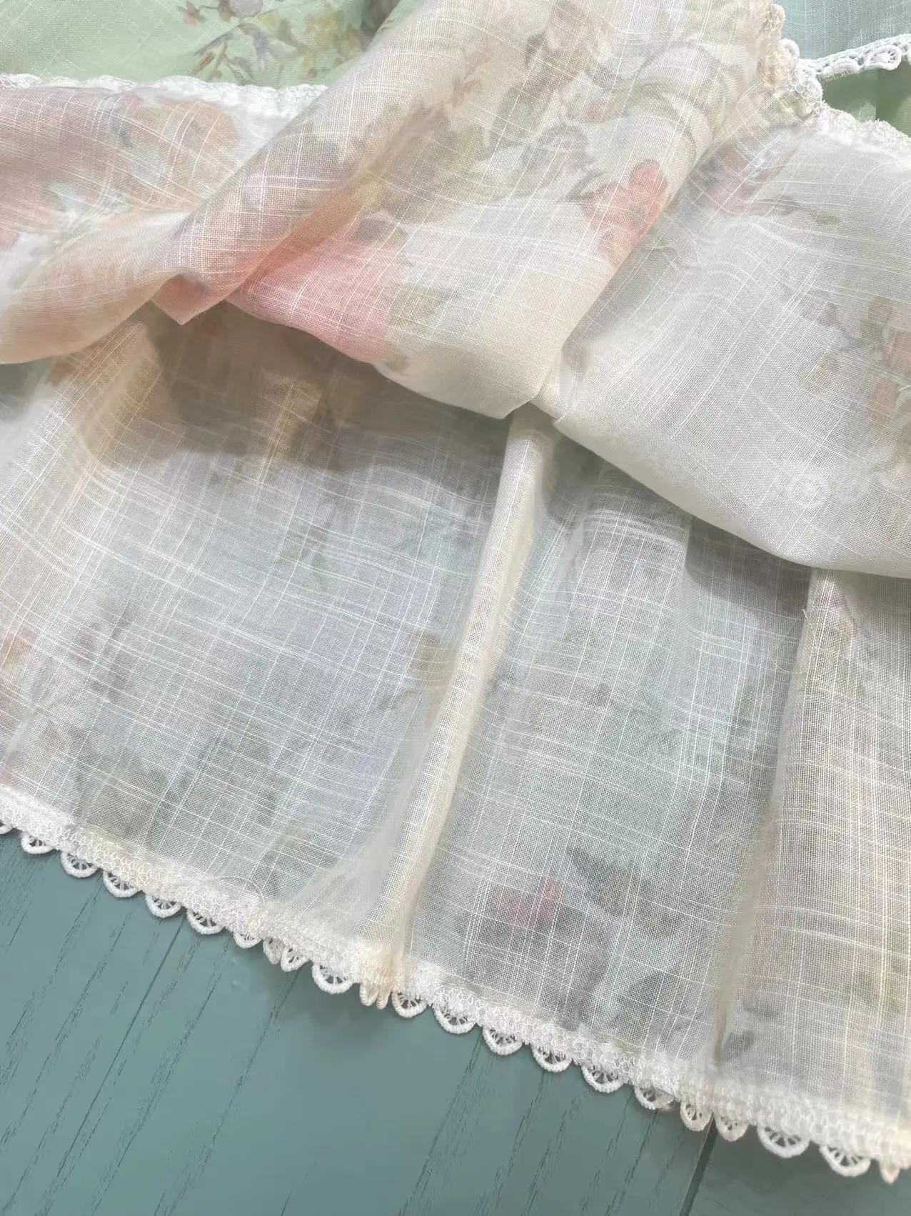 Vêtements d'été haut de gamme pour enfants, nouveau Design à la mode, robe à bretelles imprimée flor