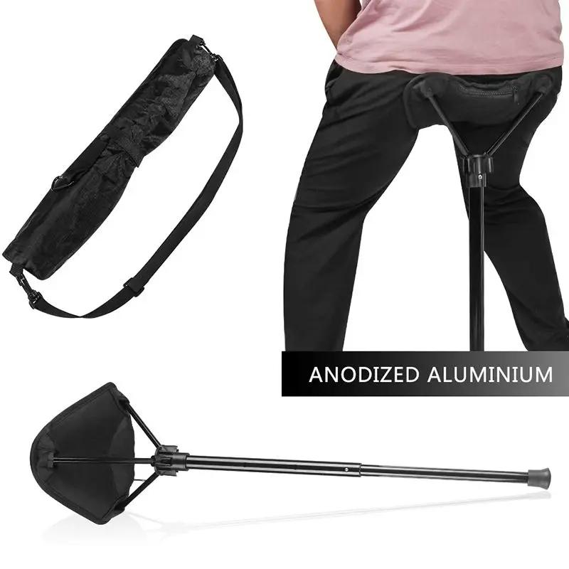 Tabouret de voyage portable avec support télescopique, tabouret pliant, compact et pliable, recomman