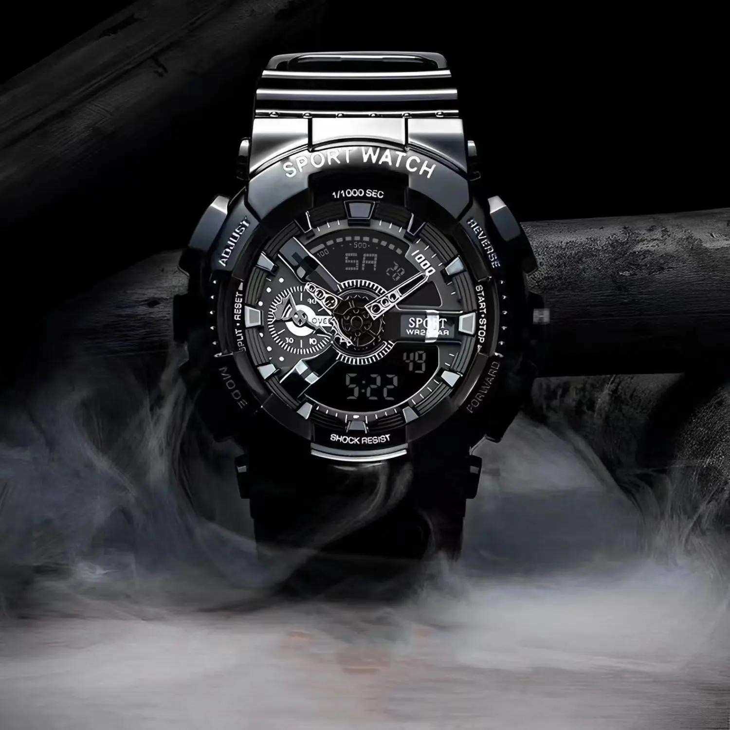 Montre de sport électronique multifonction pour hommes, montres pour jeunes, tendance de la mode