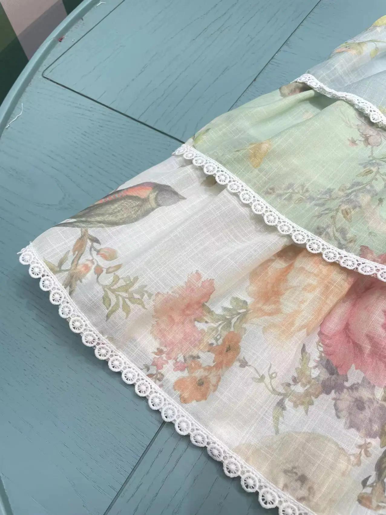 Vêtements d'été haut de gamme pour enfants, nouveau Design à la mode, robe à bretelles imprimée flor