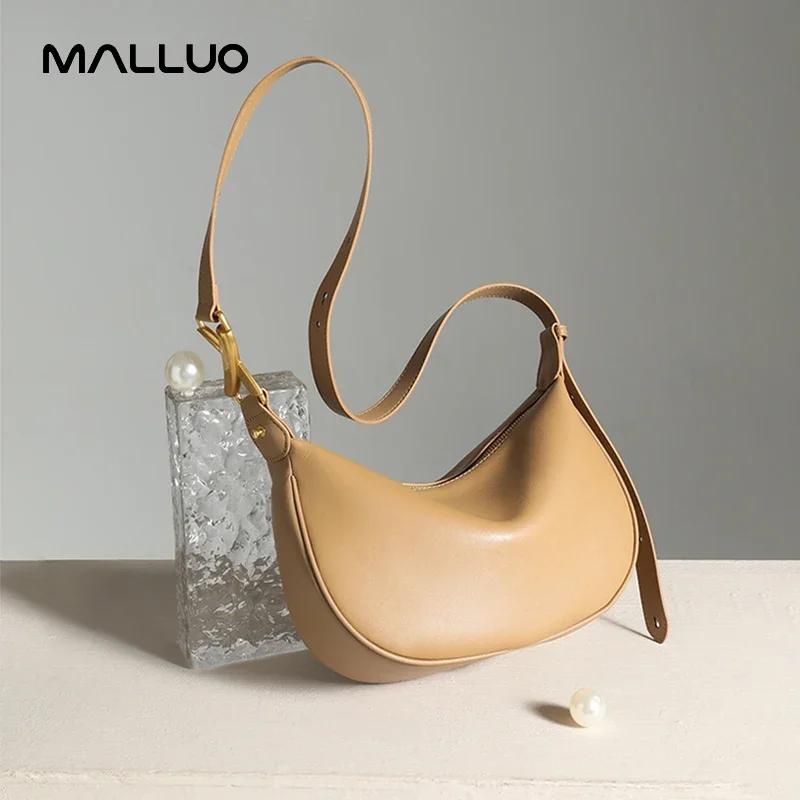 Sac à Main en Cuir de Vache group pour Femme, Sacoche Hobos Souple, Large, Demi-lune