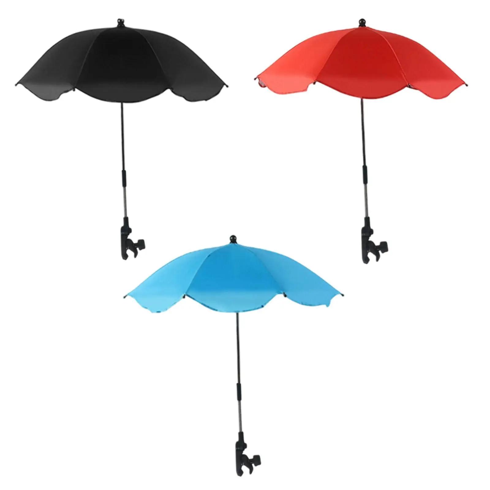 Parasol de poussette, chaise de Sport, Parasols avec pince réglable, Protection solaire, étanche, po