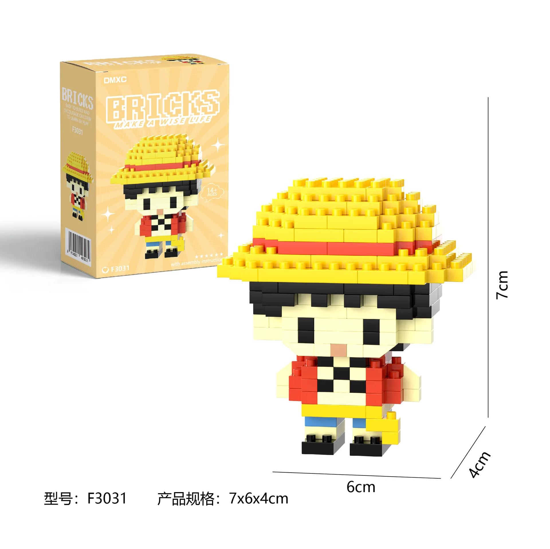 One Piaca blocs de construction Luffy Zoro blocs de construction figurines d'action Anime Nami Usopp