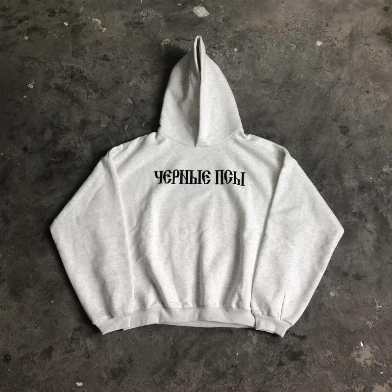SAINT OF MICHAEL mode 1:1 KANYE WEST Streetwear sweat DONDA imprimé velours décontracté ample surdim