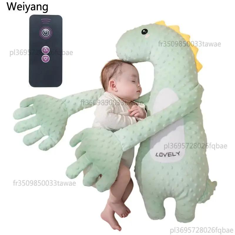 Doudou apaisant pour bébé avec fonction de tapotement automatique, vitesse réglable et télécommande,