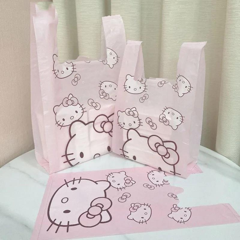Sac de gilet sac en plastique sac fourre-tout rose sac de rangement sac poubelle ménage mignon dessi