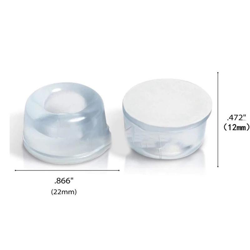 Tampon de protection en PVC transparent, pare-chocs d'amortissement en caoutchouc auto-adhésif, buté