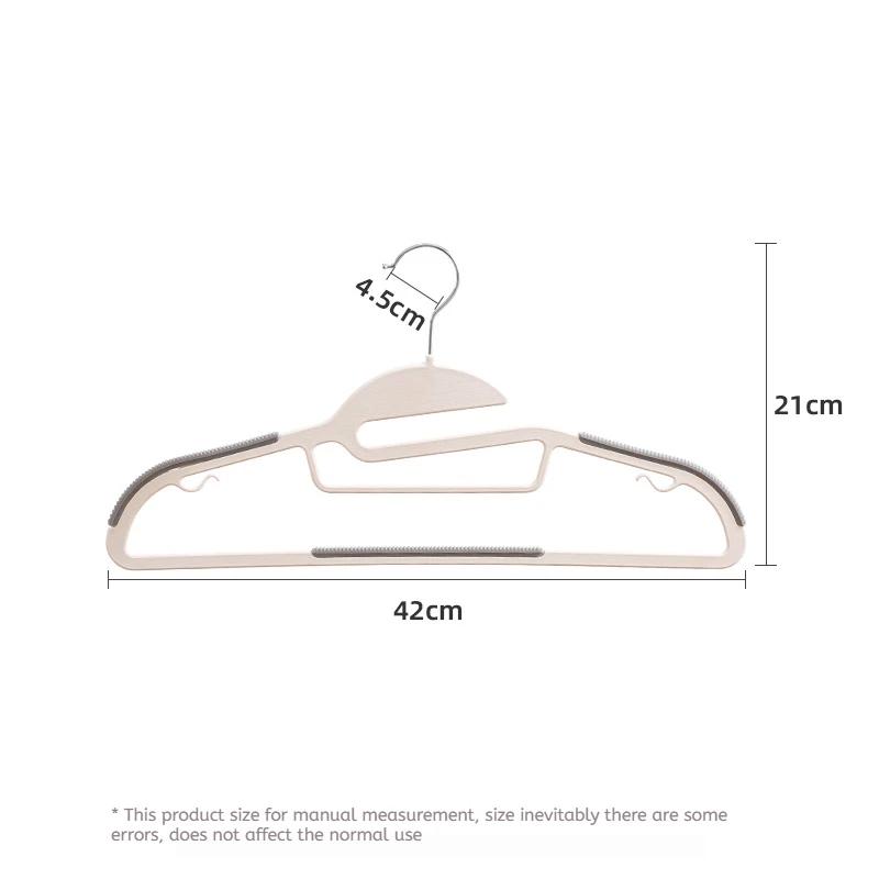 Cintre domestique multifonctionnel noir/Orange/gris, 10 pièces, humide et sec, adapté aux vêtements 
