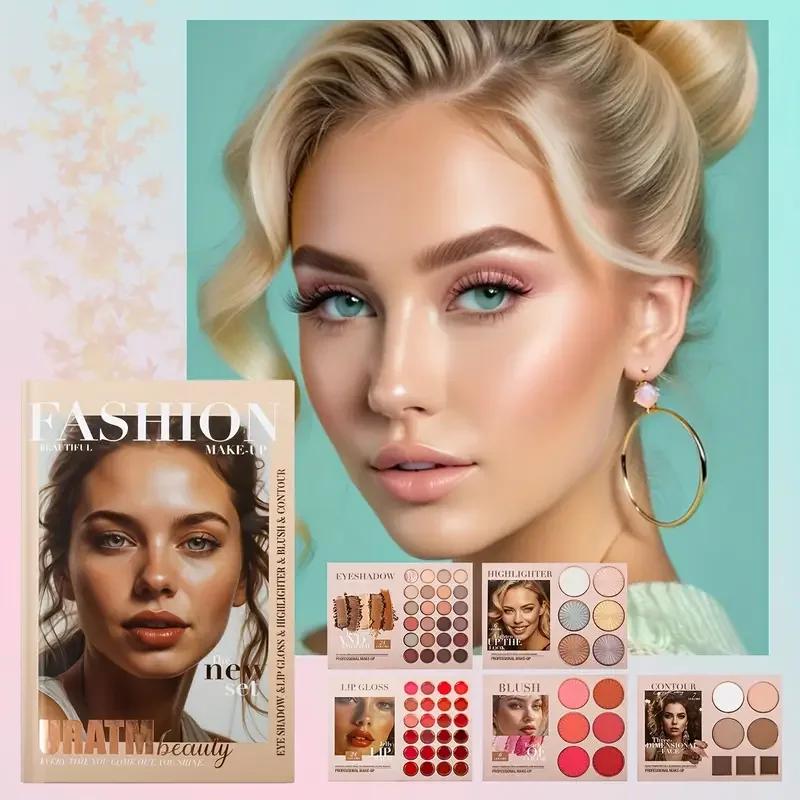 Palette de livres de beauté multicouches de 67 couleurs, un livre de maquillage qui combine des fard