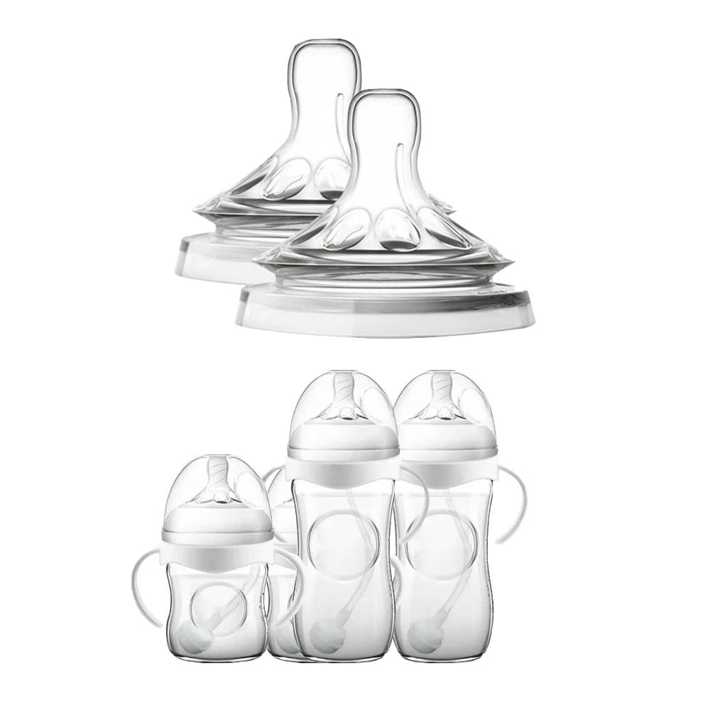 Accessoires pour tétons en Silicone, bouche large de 5.5cm, forme naturelle, Silicone respectueux de