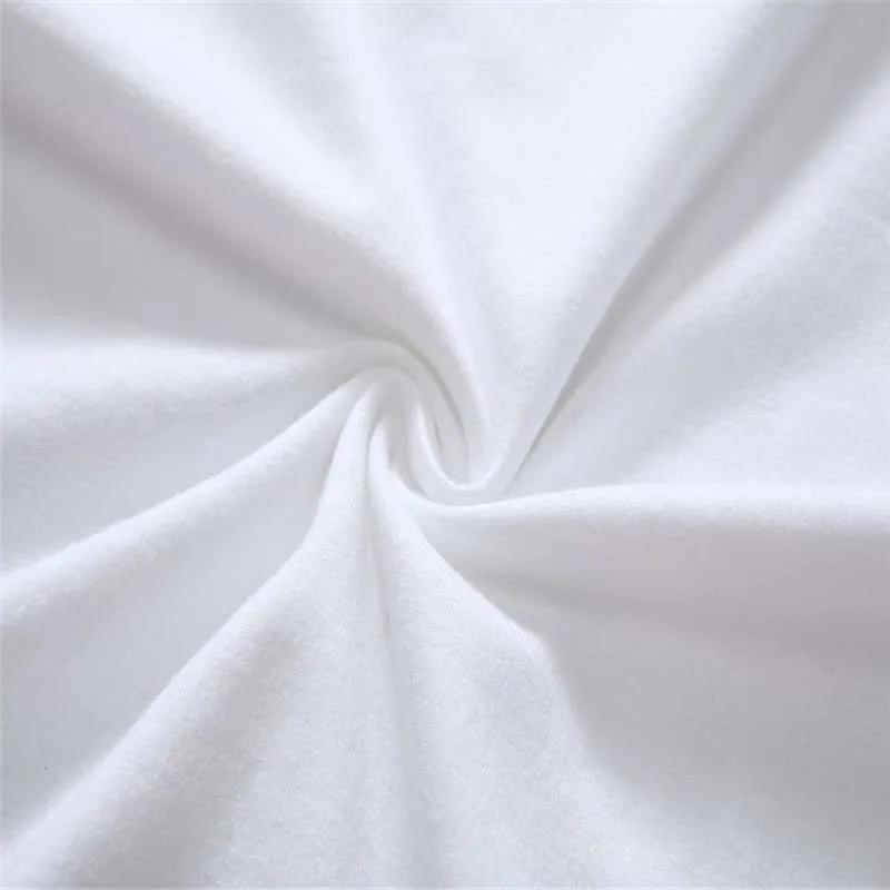 T-shirts à manches courtes pour hommes et femmes, haut en coton blanc à col rond, haut ample, épais,