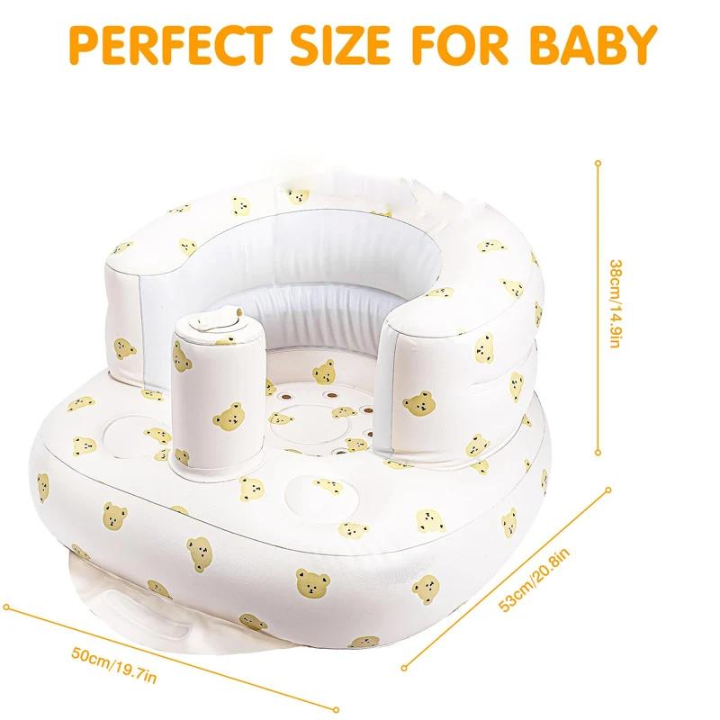 Siège gonflable pour bébés de 3 à 36 mois, canapé pour enfants à pompe à Air intégrée, siège gonflab