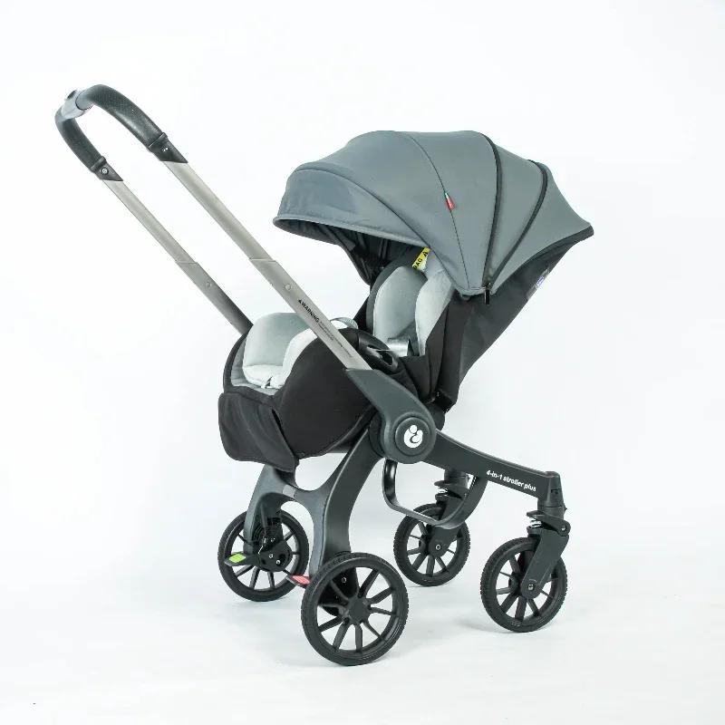 STOCK ue nouvelle poussette de bébé multifonctionnelle 4in1 pliable avec siège auto landau portable 