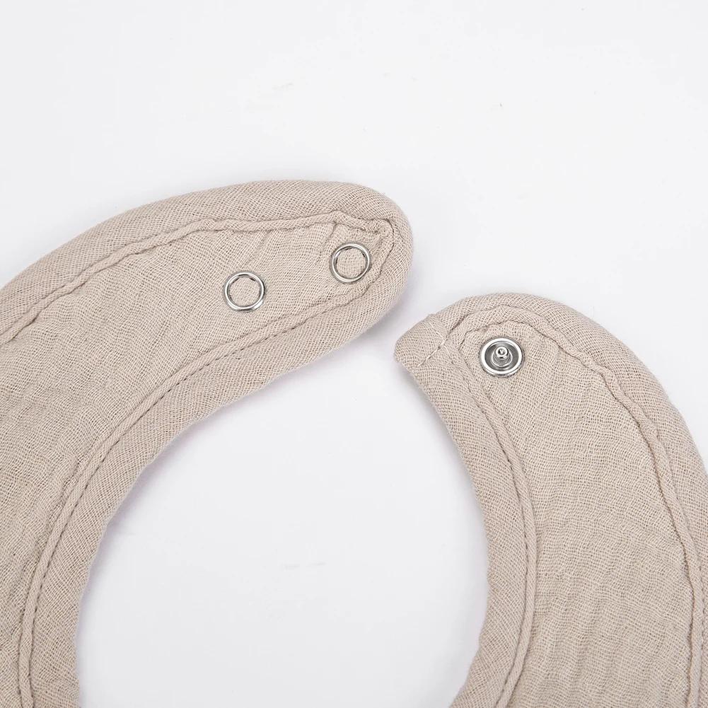 Bavoirs en mousseline de coton pour bébé, ours mignon, serviette de salive, poches absorbantes en U,