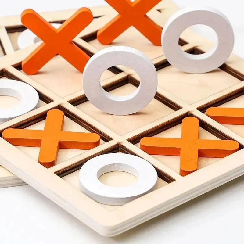 Jeu d'Échecs Montessori en Bois pour Enfant, Mini Puzzle d'Interaction, Entraînement du Cerveau, App