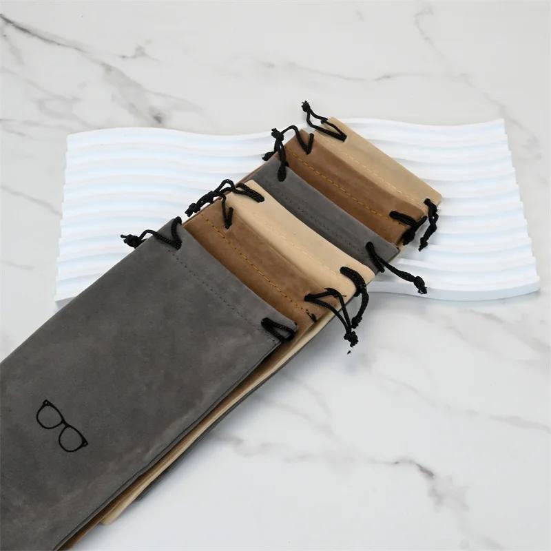 Étui à lunettes Portable à la mode, accessoires pour lunettes, sac à lunettes souple, sacs pour lune