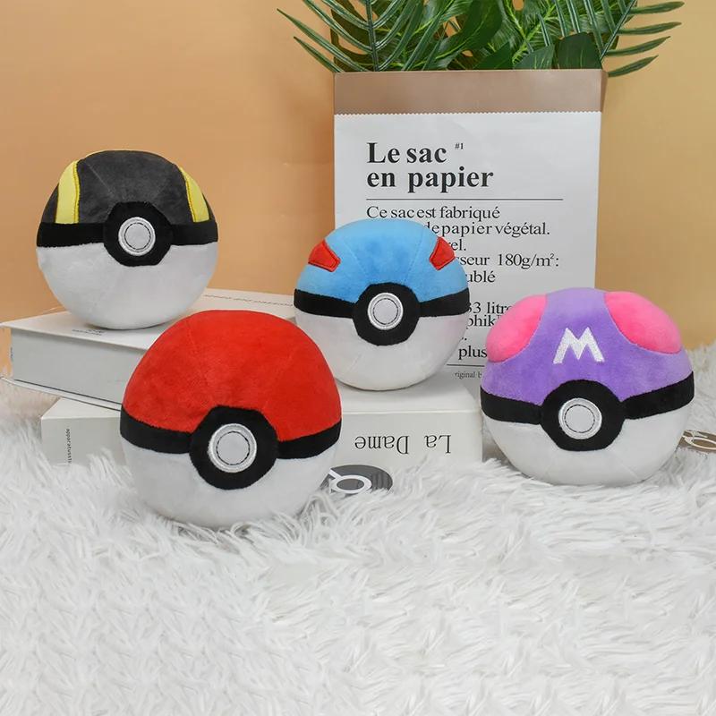 Maître balle grande balle Ultra balle Poké balle jouets en peluche doux animaux en peluche dessin an