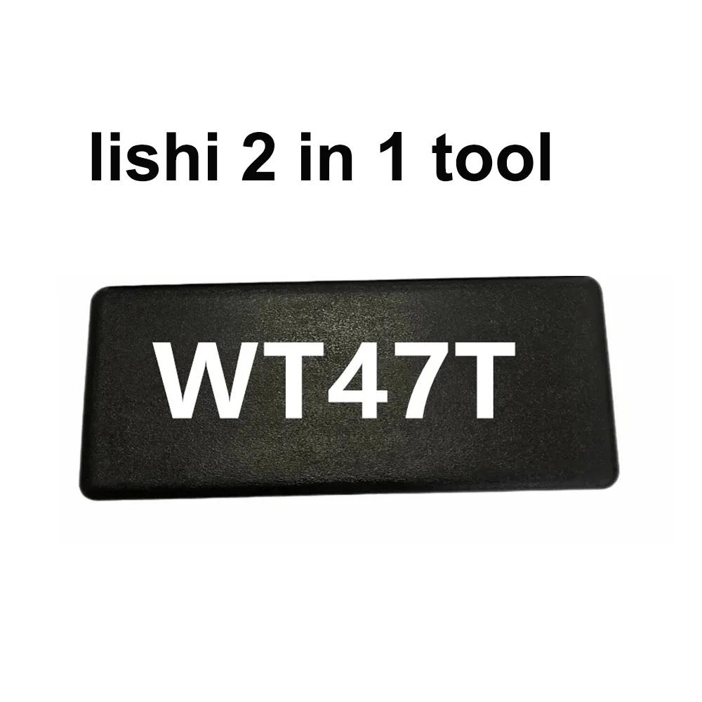 Lishi-Outils de serrurier automatique, 2 en 1, WT47T