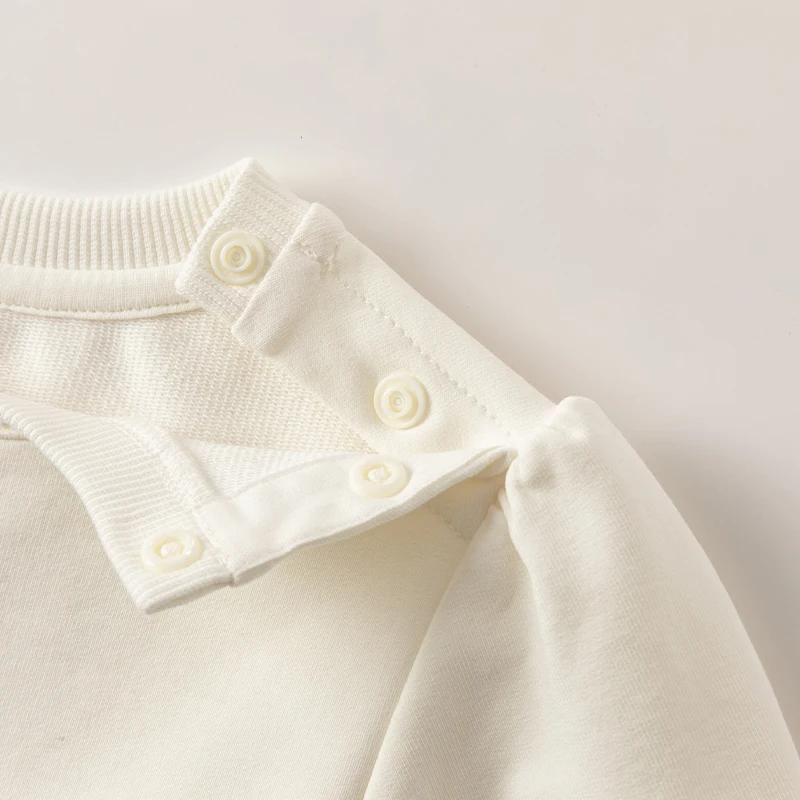 Dave Bella printemps automne T-Shirt à manches longues haut pour filles décontracté belle maille enf