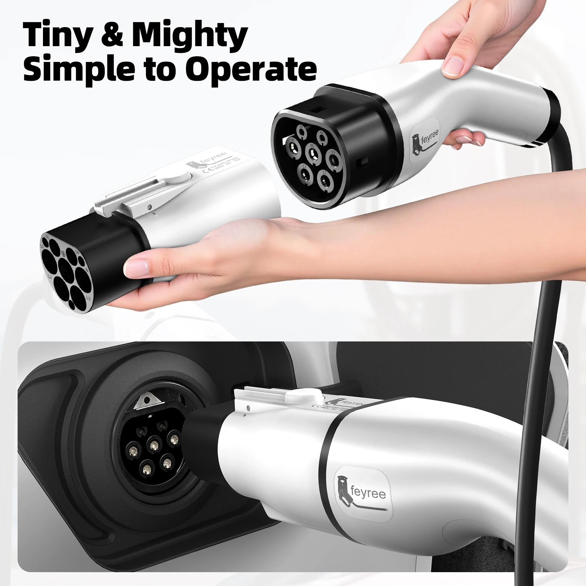 Adaptateur de chargeur Fey123 EV Type 2 IEC 62196-2 vers GB/T, connecteur EV de charge de véhicule é
