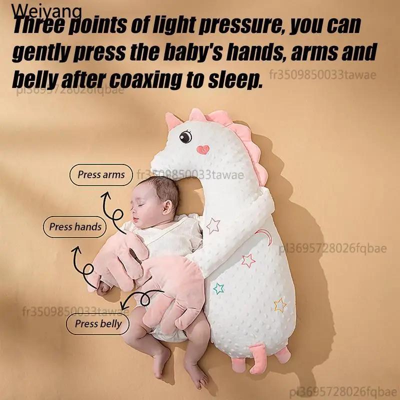 Doudou apaisant pour bébé avec fonction de tapotement automatique, vitesse réglable et télécommande,