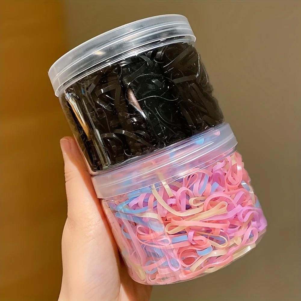 1000 petits élastiques jetables pour les petites filles pour attacher les cheveux avec des élastique