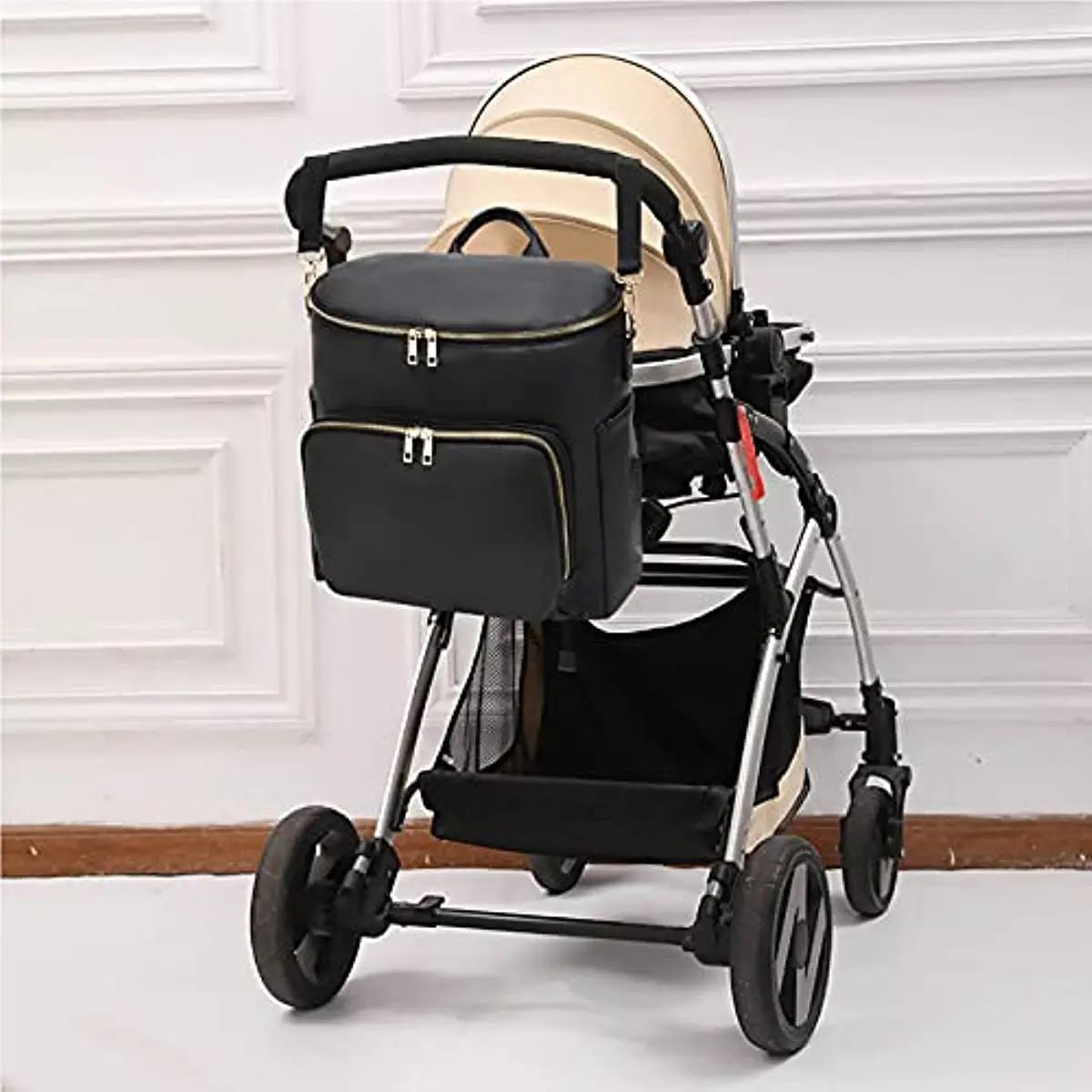 Sac à couches sac à dos sac à dos en cuir pour femmes sac à dos de voyage sac bébé grand avec sangle