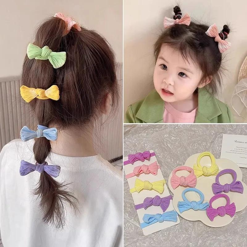 Bande de sauna pour enfants, haute élasticité, nœud, boucle de cheveux, petite fille, pas Hskins, bo